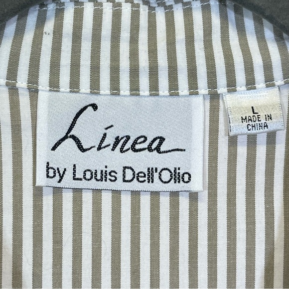 Linea, Striped with Floral Embroidery Details. Size Large. Excellent condition! - Picture 3 of 6